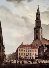 Johann Heinrich Hintze, Berlin, Neuer Markt mit Marienkirche