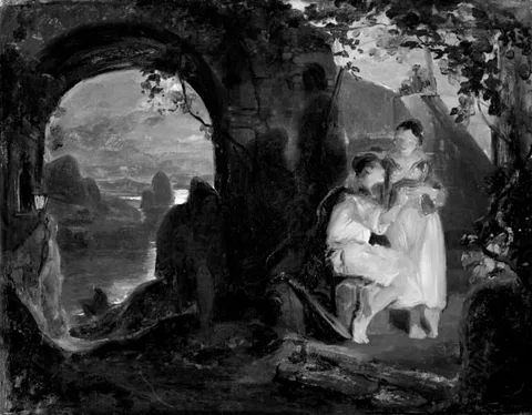 Johann Baptist Kirner, Lovers in a Landscape