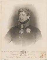 Thomas Woolnoth, Portret van George IV, koning van het Verenigd Koninkrijk