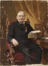 Jean Lulves, Portrait of a man in an armchair with papers in his hand