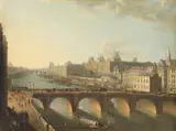 Hyacinthe de La Pegna, View of the Pont-Neuf in Paris from the Quai de la l’Horloge