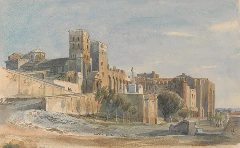 Thomas Hartley Cromek, The Cathedral and Palace of the Popes, Avignon