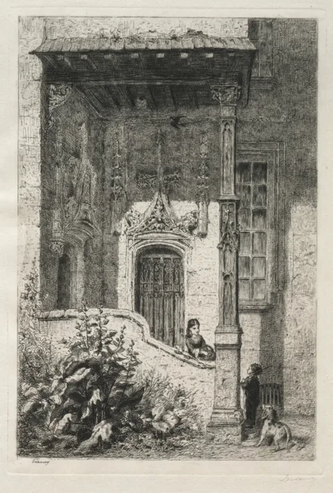 Alfred Delauney, Maison dite de la Reine Blanche, Rue St. Hippolyte