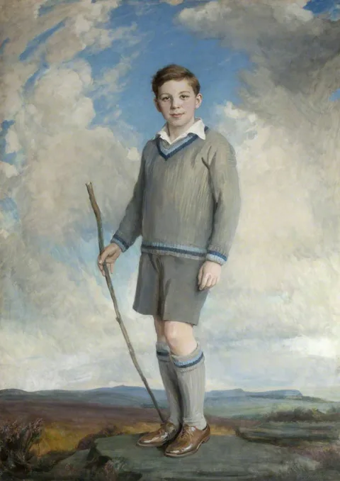 George Harcourt, William Henry Cecil John Robin Watson-Armstrong, 3rd Baron Armstrong of Bamburgh and Cragside (1919-1987), as a young boy