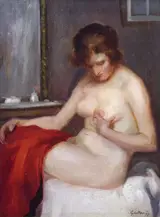 Gyula Glatter, Sitting Female Nude