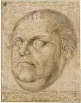 Lukas Furtenagel, Portrait Sketch of the Dead Martin Luther