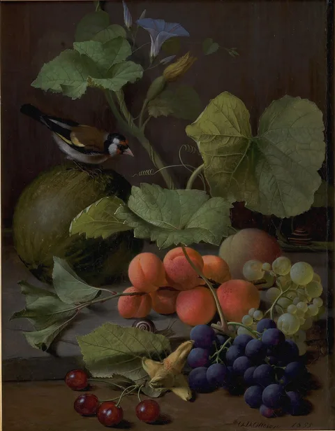 O.D. Ottesen, Frugtstykke med en stillids