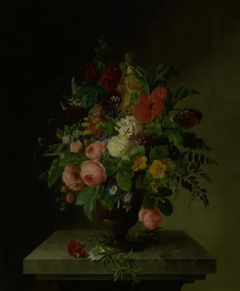 Hanne Hellesen, En vase med blomster
