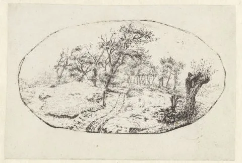 Claes van Beresteyn, Landscape in Oval