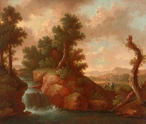 Claes van Beresteyn, Landscape with a Waterfall