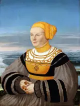 Conrad Faber von Kreuznach, Portrait of Anna von Holzhausen, née Ratzeburg