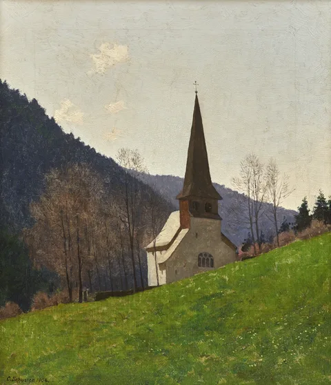 Karl Schuster, St. Oswald’s Chapel in the Höllental Valley