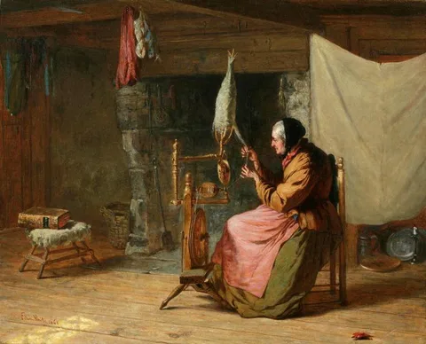 Edwin White, Olden Times (also known as Spinning Flax, Olden Times)