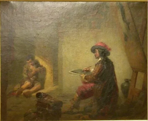 Edwin White, Murillo Sketching the Beggar Boy