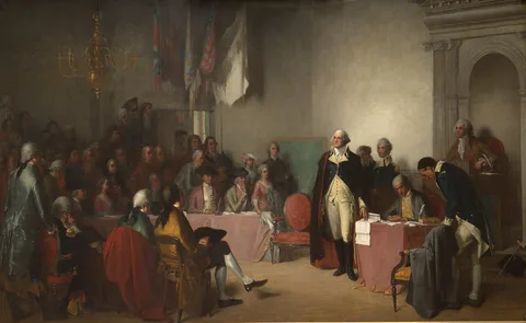 Edwin White, Washington Resigning His Commission