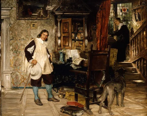 David Dalhoff Neal, Oliver Cromwell of Ely Visits Mr. John Milton