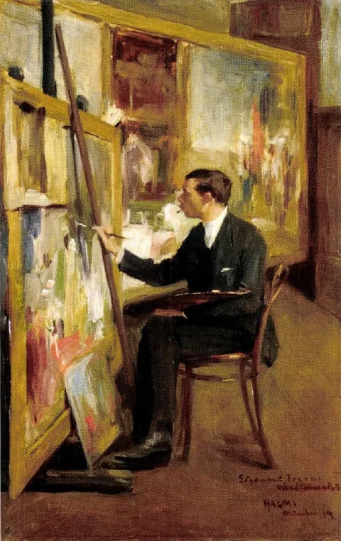 Artúr Lajos Halmi, Self-portrait