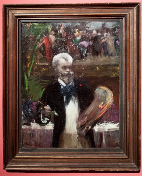 Artúr Lajos Halmi, Munkácsy_in_his_Parisian_studi