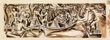 Miriam McKinnie, White Fawn (mural study for Forest Park, Illinois Post Office)