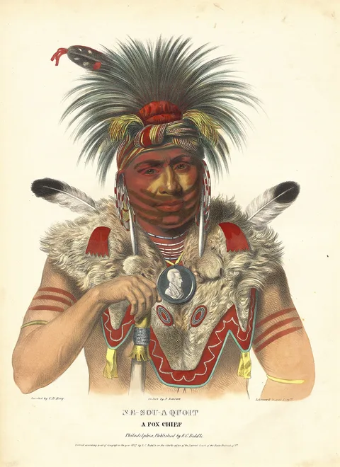 Albert Newsam, Ne-Sou-A Quoit, a Fox Chief