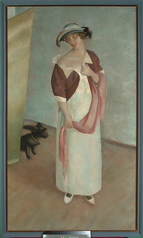 Jacek Mierzejewski, Portrait of the wife with Pusia