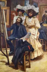 Alphonse Roubichou, The Painter's Workshop