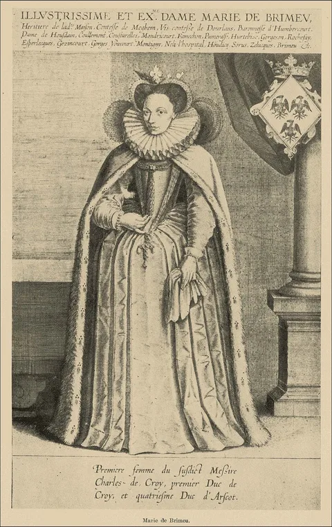 Jacob de Bie, Portrait of Maria van Brimeu ( ....-1605)
