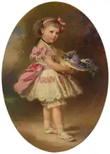 Richard Lauchert, Princess Charlotte of Prussia (1860-1919) when a child
