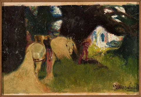 Zygmunt Grabowski, In front of the Dragon’s Den – figure for the fairy tale