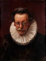 José San Bartolomé Llaneces, Portrait of an elderly Man dressed in the Style of the Reign of Philip IV