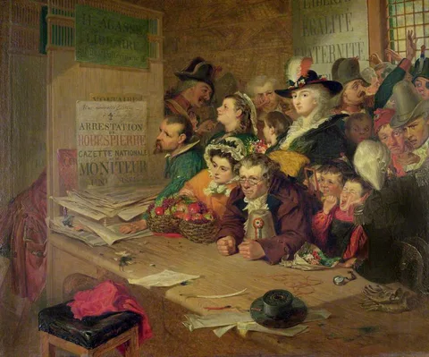 William Henry Fisk, Awaiting Publication of 'Le Moniteur' for News of the Arrest of Robespierre