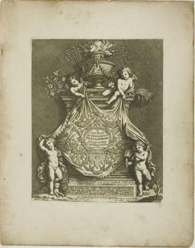 Simon Gribelin, Plate One, from A New Book of Ornaments