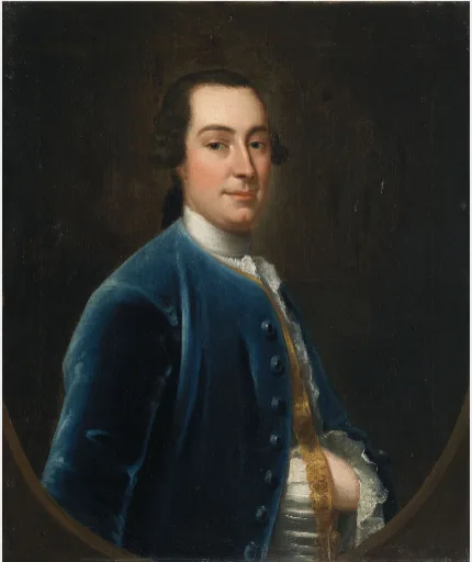 Philip Hussey, Portrait of a Man in a Blue Jacket
