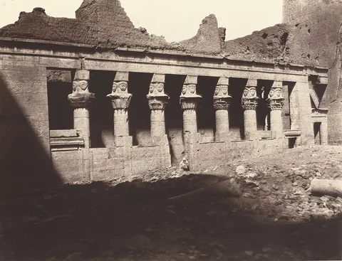 Louis De Clercq, Philae, Cour Intérieure, Colonnade de l'Ouest