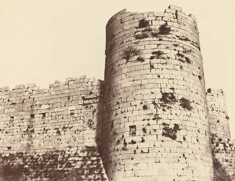Louis De Clercq, Kalaat-El-Hosn, Deuxième Enciente, Extérieur, Tour d'Angle, sud-ouest