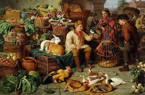 Henry Charles Bryant, Market Scene