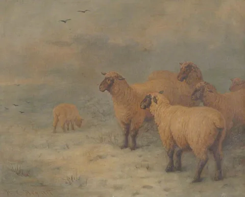 Henry Charles Bryant, Sheep on Moorland