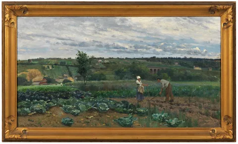 Johan Ericson, Landscape with Cabbage Patch, Concarneau