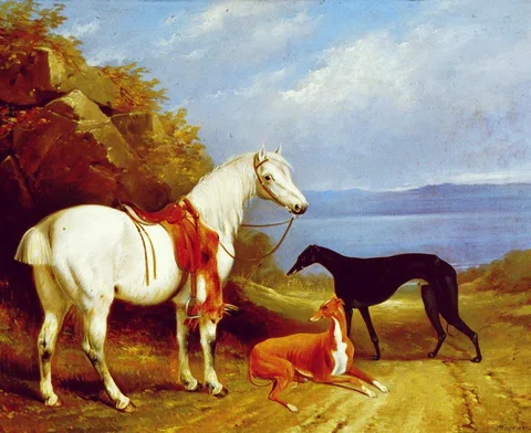 Henry Barraud, Untitled (The White Horse) Now thought to be "The Rabbit"