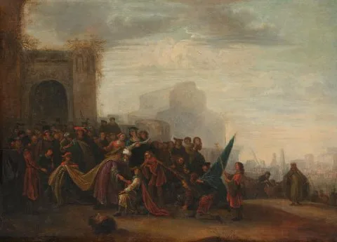 Gerrit de Wet, Saul Welcoming David after his Victory over Goliath