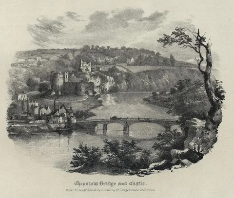 George Rowe, Chepstow Bridge and Castle