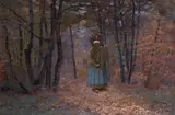 Frank O'Meara, Old Woman Gathering Faggots
