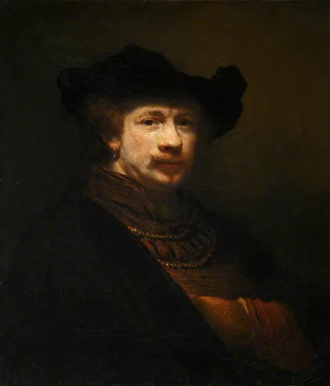 Douglas Cowper, Self-portrait (after Rembrandt)