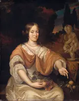 Daniël Haringh, Portrait of Sara Pottey (1651-1705), wife of Johan van Bochoven