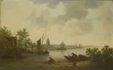 Cornelis Symonsz van der Schalcke, River Landscape with a Church