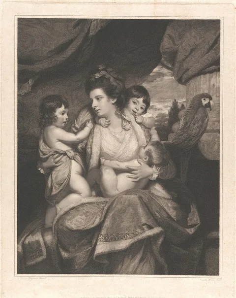 Charles Wilkin, Lady Cockburn and Children