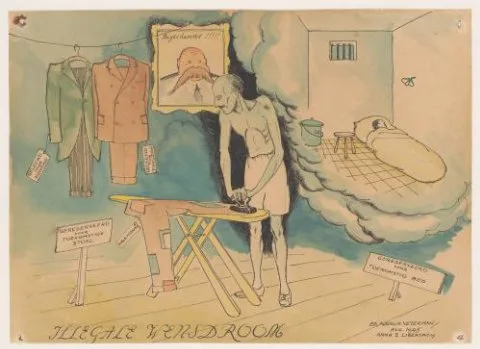 Eduard Veterman, Illegale wensdroom