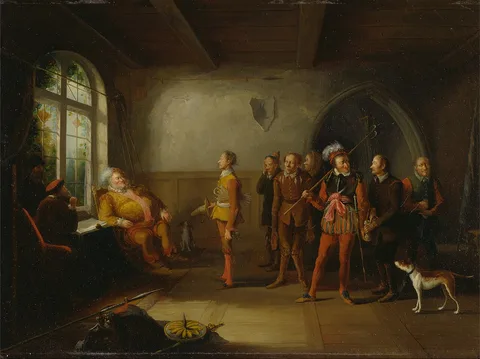 John Cawse, Falstaff and the recruits, from "Henry IV, Part II"