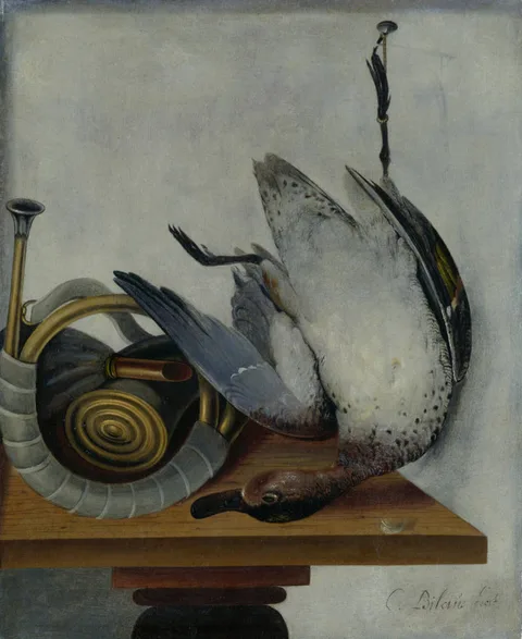 Cornelis Biltius, A wild duck hanging on the tether