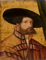 Hans Schöpfer (I), Portrait of a man in a hat.